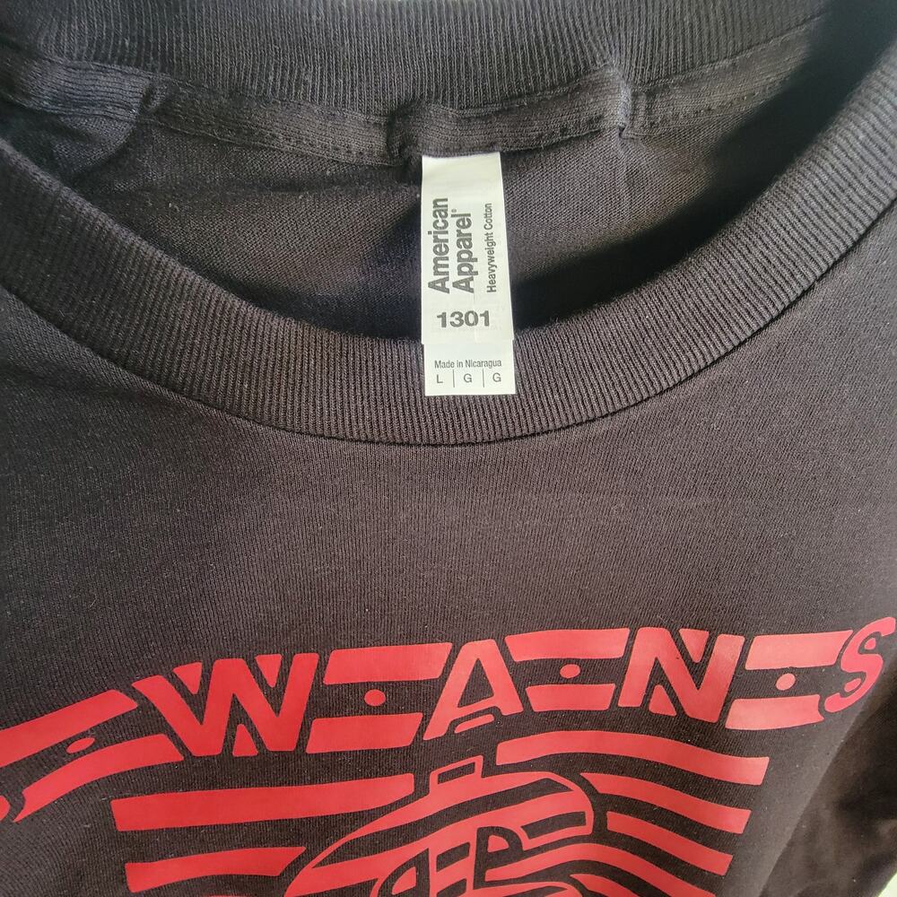 the Swans  band   t shirt size   Large black